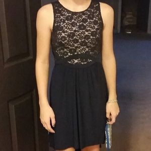 Hollister Junior Dress Size S Skater style Navy